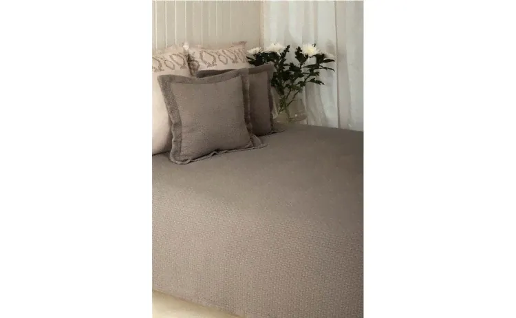 Покрывало "VERDI", ТМ "Luxberry", Хлопок 100%, р-р: 220*240см, цвет: умбра (00002714)
